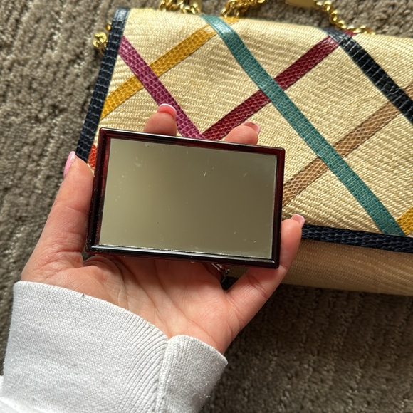 Bottega Veneta Woven Lizard Stylish Multicolor Crossbody Bag - Picture 15 of 15